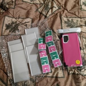 For Samsung Galaxy Note 10+ Plus Case(Clip Fits Otterbox Defender) Pink White